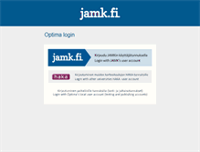 Tablet Screenshot of optima.jamk.fi